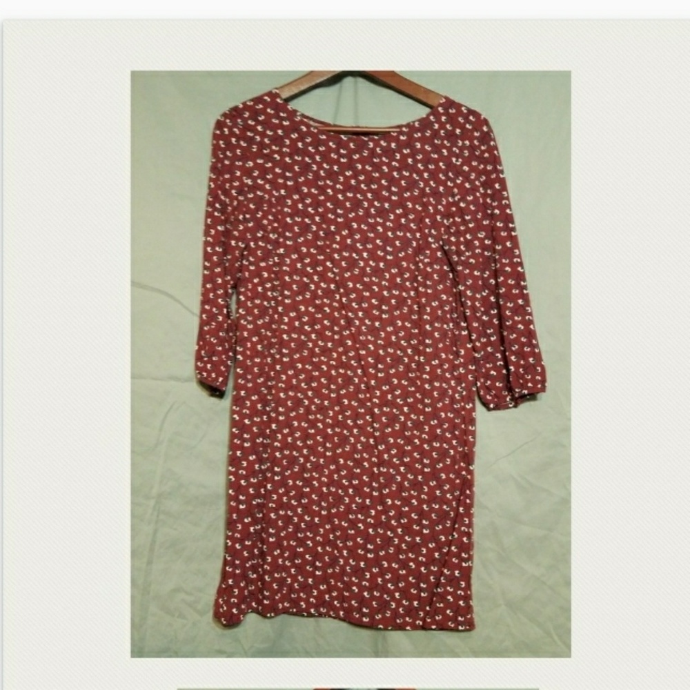 Floral Red Dress